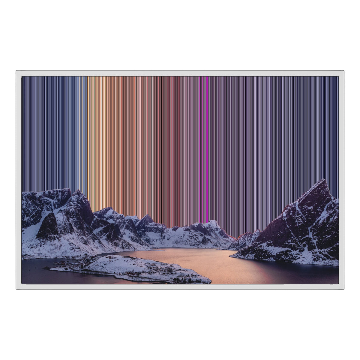 Lienzo con marco flotante, 36×24", marco blanco
