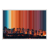 Leinwandbild mit Schattenfugenrahmen im Format 36×24", weißer Rahmen