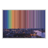 36×24" Float Frame Canvas - White Frame variant