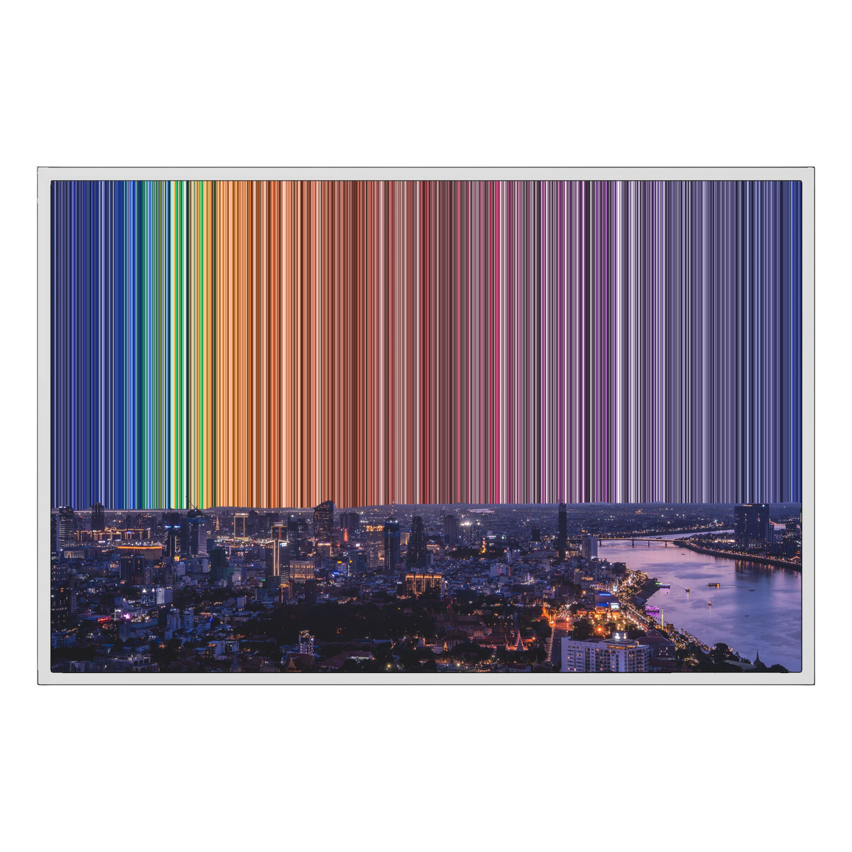 36×24" Float Frame Canvas - White Frame variant