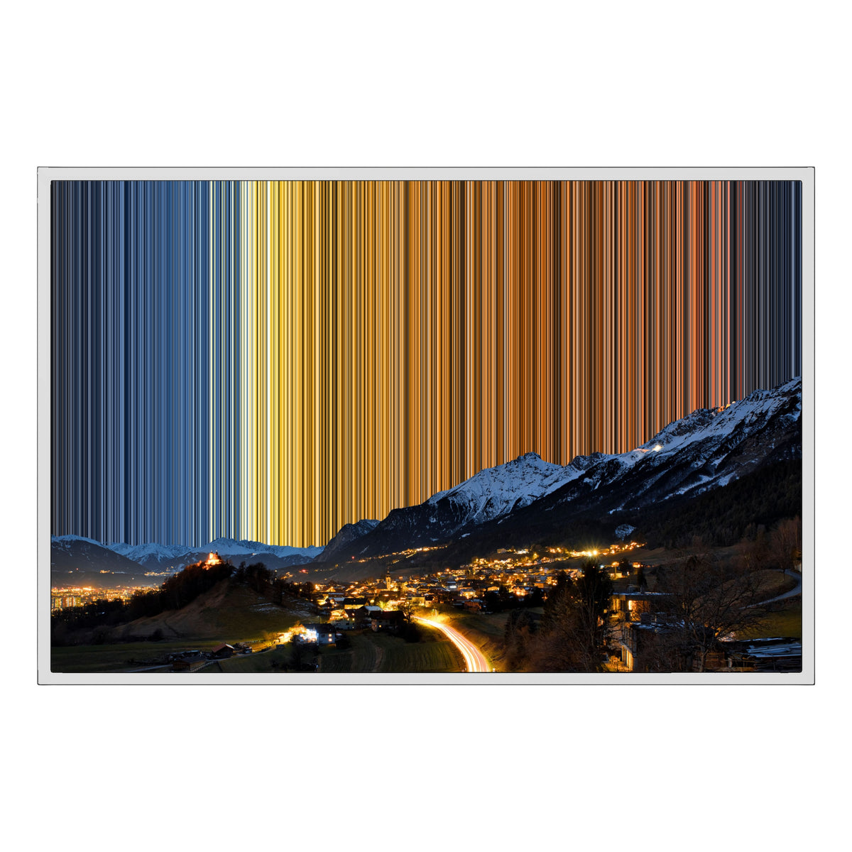36×24" Float Frame Canvas - White Frame variant