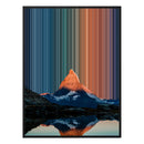 Leinwandbild mit Schattenfugenrahmen im Format 36×48", schwarzer Rahmen
