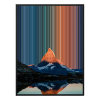 Leinwandbild mit Schattenfugenrahmen im Format 36×48", schwarzer Rahmen