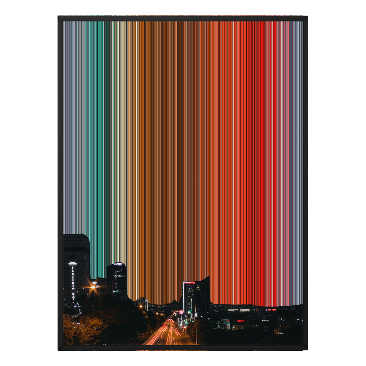36×48" Float Frame Canvas - Black Frame variant