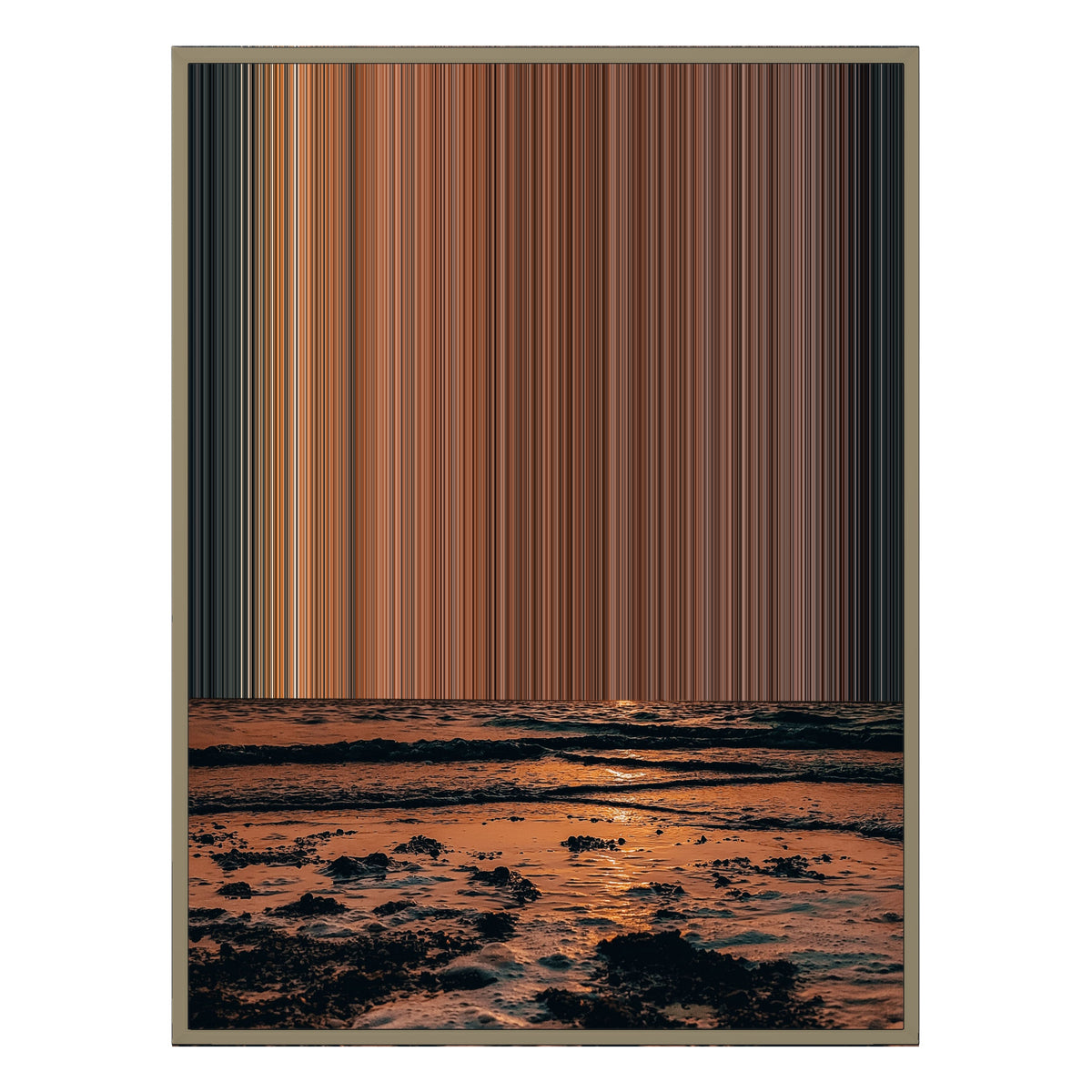 36×48" Float Frame Canvas - Natural Frame variant