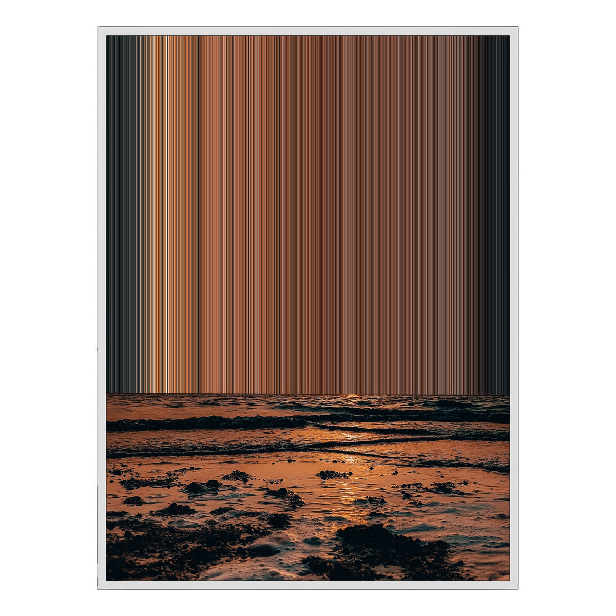 36×48" Float Frame Canvas - White Frame variant