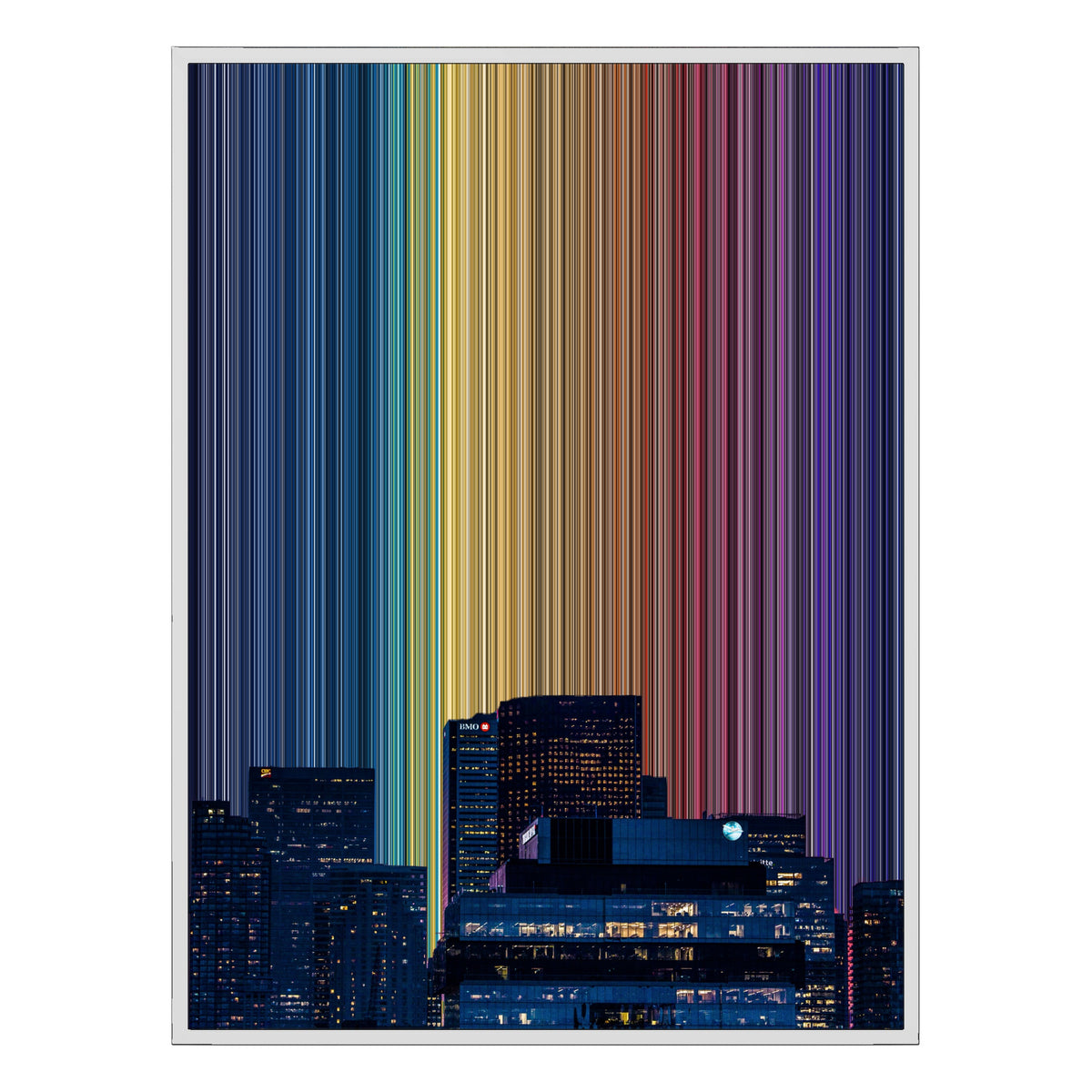 36×48" Float Frame Canvas - White Frame variant