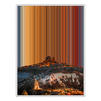 Canvastavla i floaterram, 36×48", vit ram