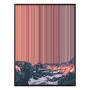 40×18" Metallic Float Frame Canvas - Brown Frame variant