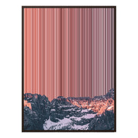 40×18" Metallic Float Frame Canvas - Brown Frame variant