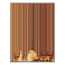 40×18" Metallic Float Frame Canvas - Natural Frame variant