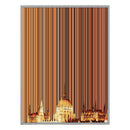 40×18" Metallic Float Frame Canvas - Silver Frame variant