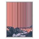 40×18" Metallic Float Frame Canvas - Silver Frame variant