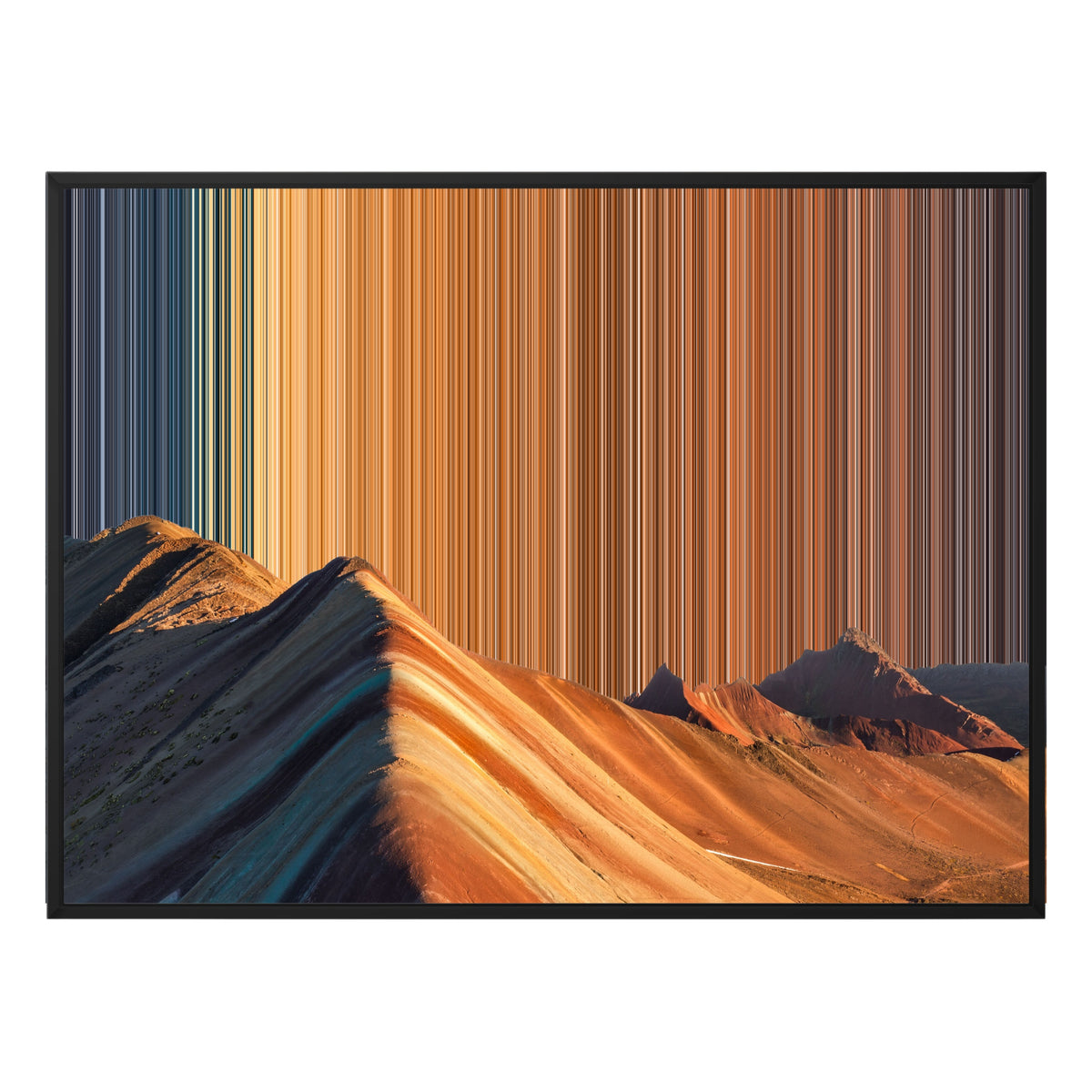 Lienzo con marco flotante, 40×30", marco negro