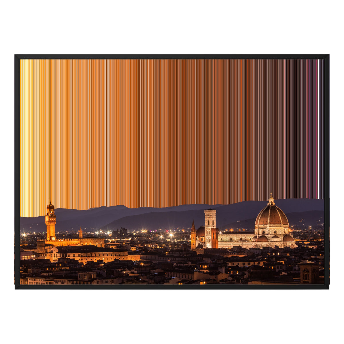 Lienzo con marco flotante, 40×30", marco negro