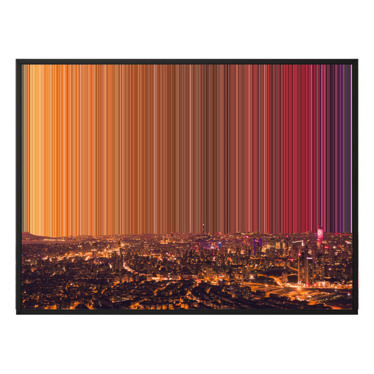 Leinwandbild mit Schattenfugenrahmen im Format 40×30", schwarzer Rahmen