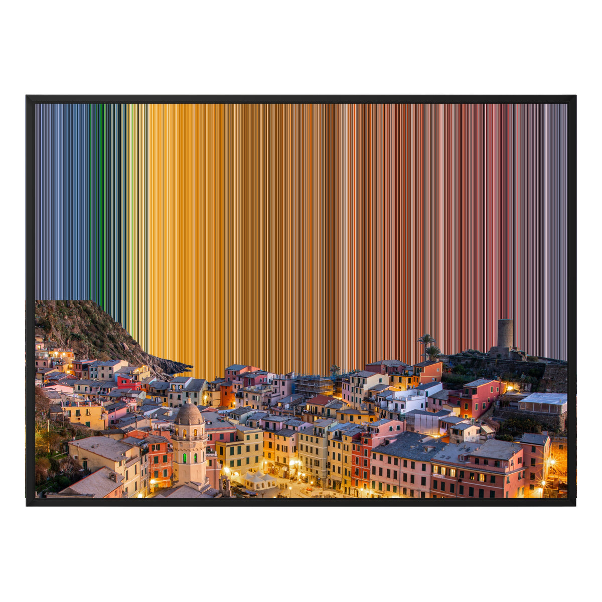 Leinwandbild mit Schattenfugenrahmen im Format 40×30", schwarzer Rahmen