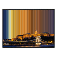 Lienzo con marco flotante, 40×30", marco negro