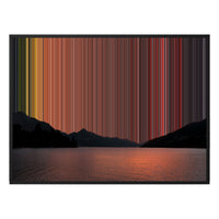 Lienzo con marco flotante, 40×30", marco negro