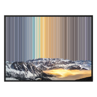 Lienzo con marco flotante, 40×30", marco negro