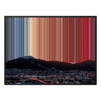 Lienzo con marco flotante, 40×30", marco negro