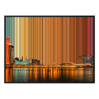 Lienzo con marco flotante, 40×30", marco negro