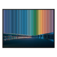 Lienzo con marco flotante, 40×30", marco negro