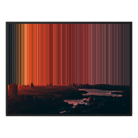 40×30" Float Frame Canvas - Black Frame variant