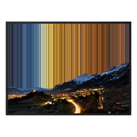 40×30" Float Frame Canvas - Black Frame variant