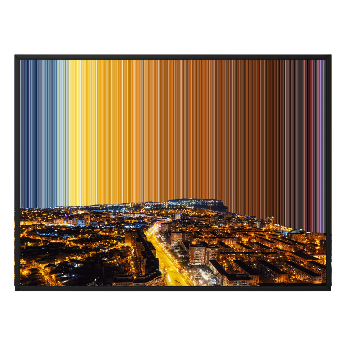 Lienzo con marco flotante, 40×30", marco negro