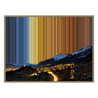 40×30" Float Frame Canvas - Natural Frame variant