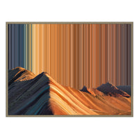 Lienzo con marco flotante, 40×30", marco de madera natural
