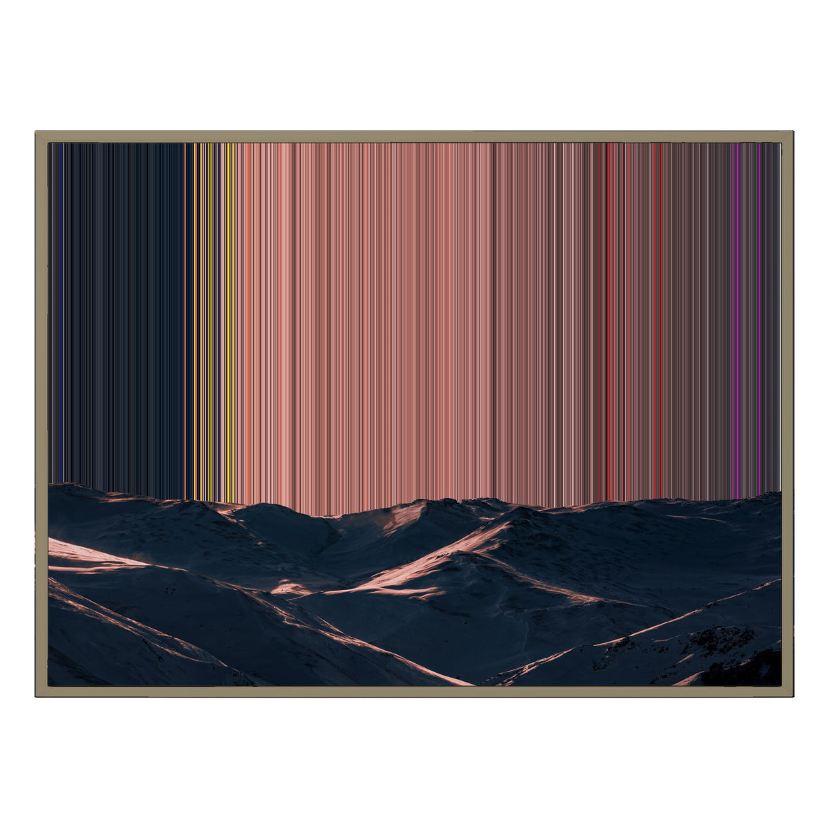 Canvas in baklijst, 40×30", naturel houten lijst