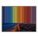 Lienzo con marco flotante, 40×30", marco de madera natural