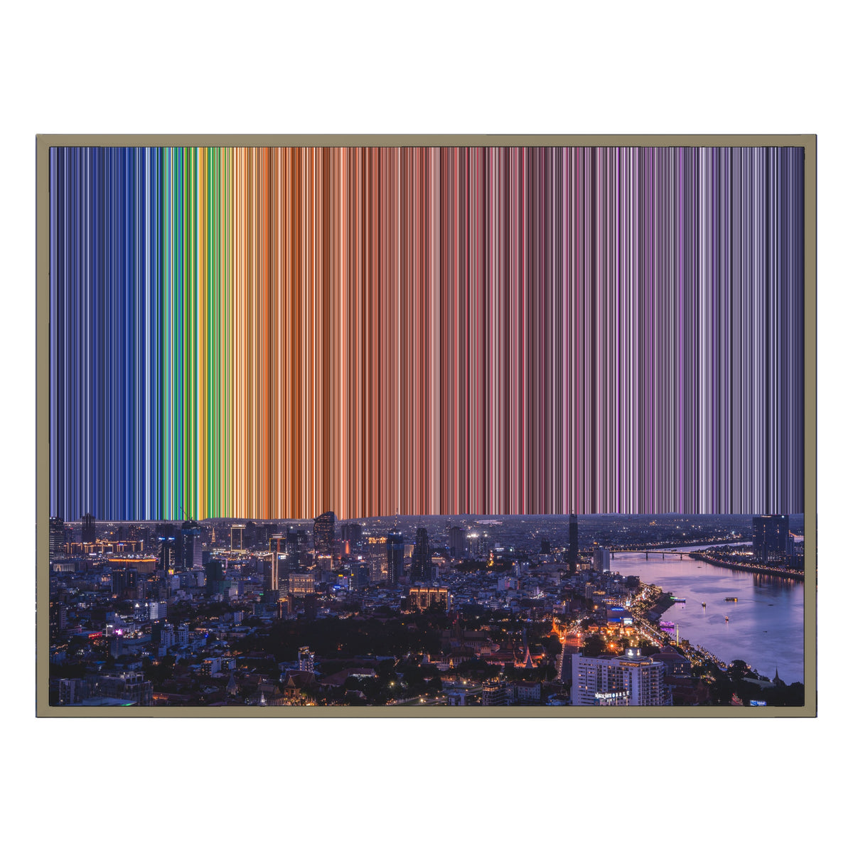 40×30" Float Frame Canvas - Natural Frame variant