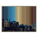 Lienzo con marco flotante, 40×30", marco de madera natural