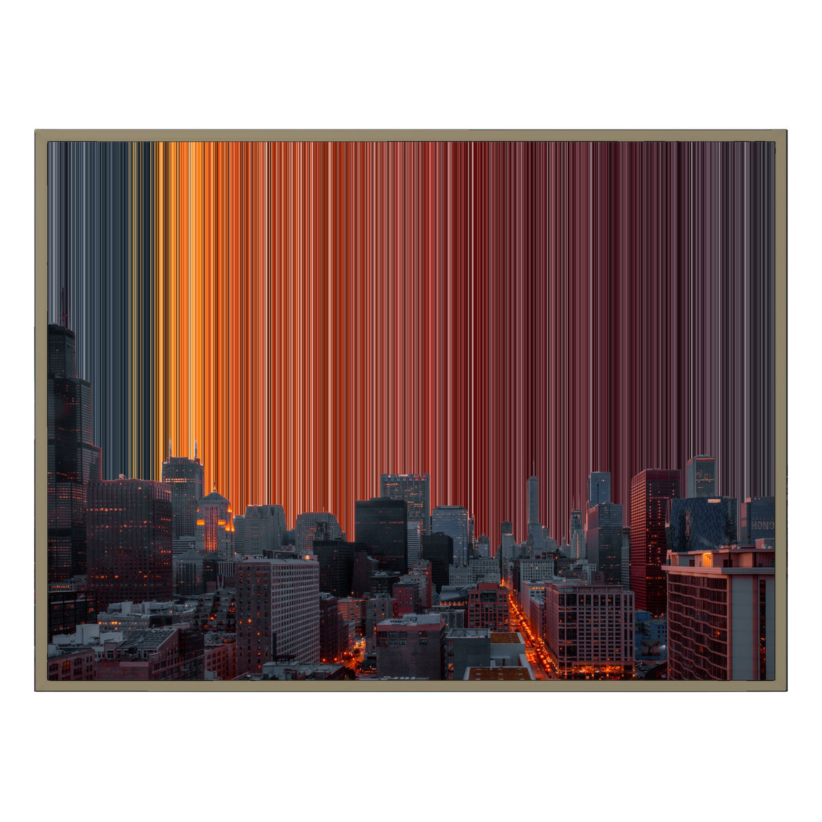 40×30" Float Frame Canvas - Natural Frame variant