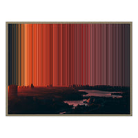 40×30" Float Frame Canvas - Natural Frame variant