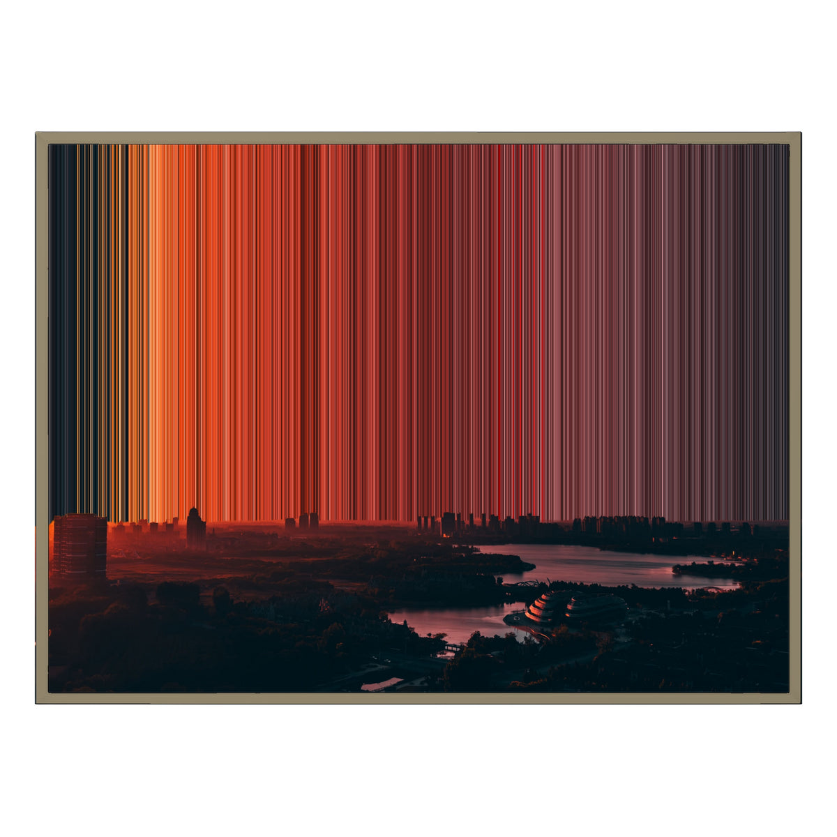 40×30" Float Frame Canvas - Natural Frame variant