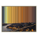 Lienzo con marco flotante, 40×30", marco de madera natural