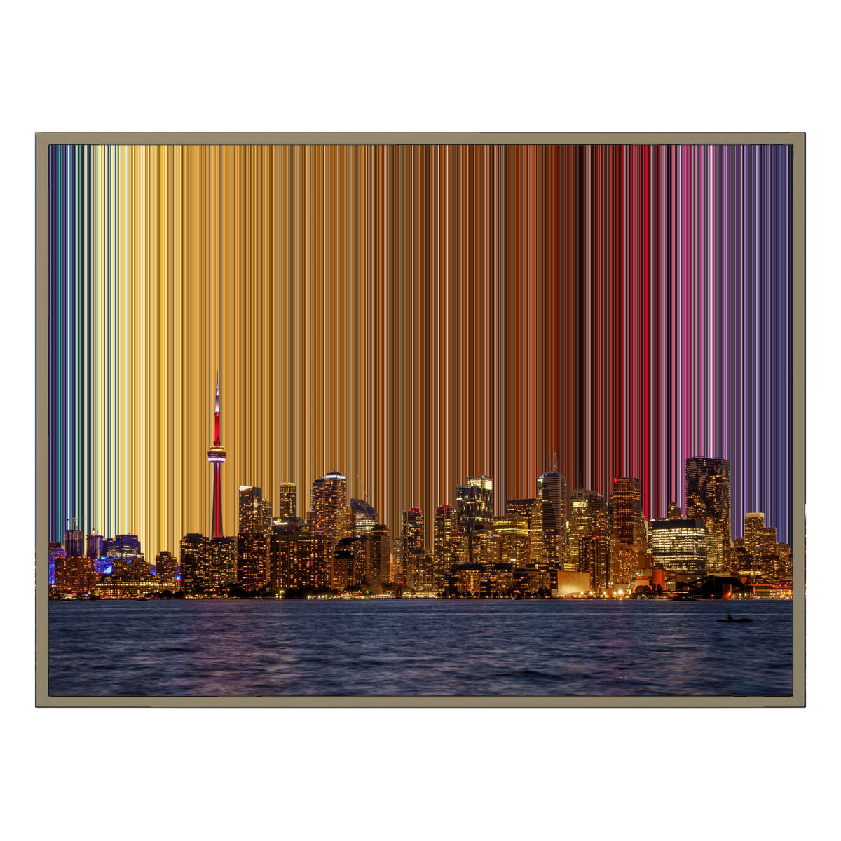 Tela con cornice a cassetta, 40×30", cornice in legno naturale