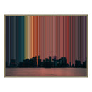 Leinwandbild mit Schattenfugenrahmen im Format 40×30", Rahmen aus Naturholz