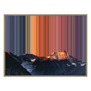 Lienzo con marco flotante, 40×30", marco de madera natural