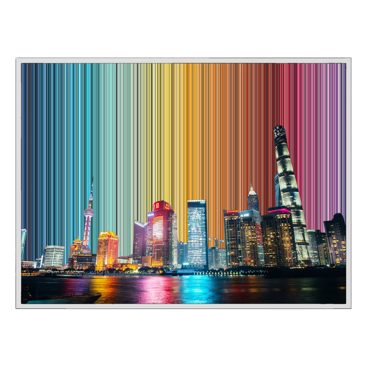 Lienzo con marco flotante, 40×30", marco blanco