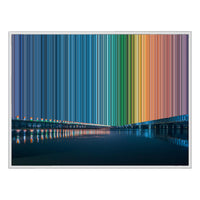 Lienzo con marco flotante, 40×30", marco blanco