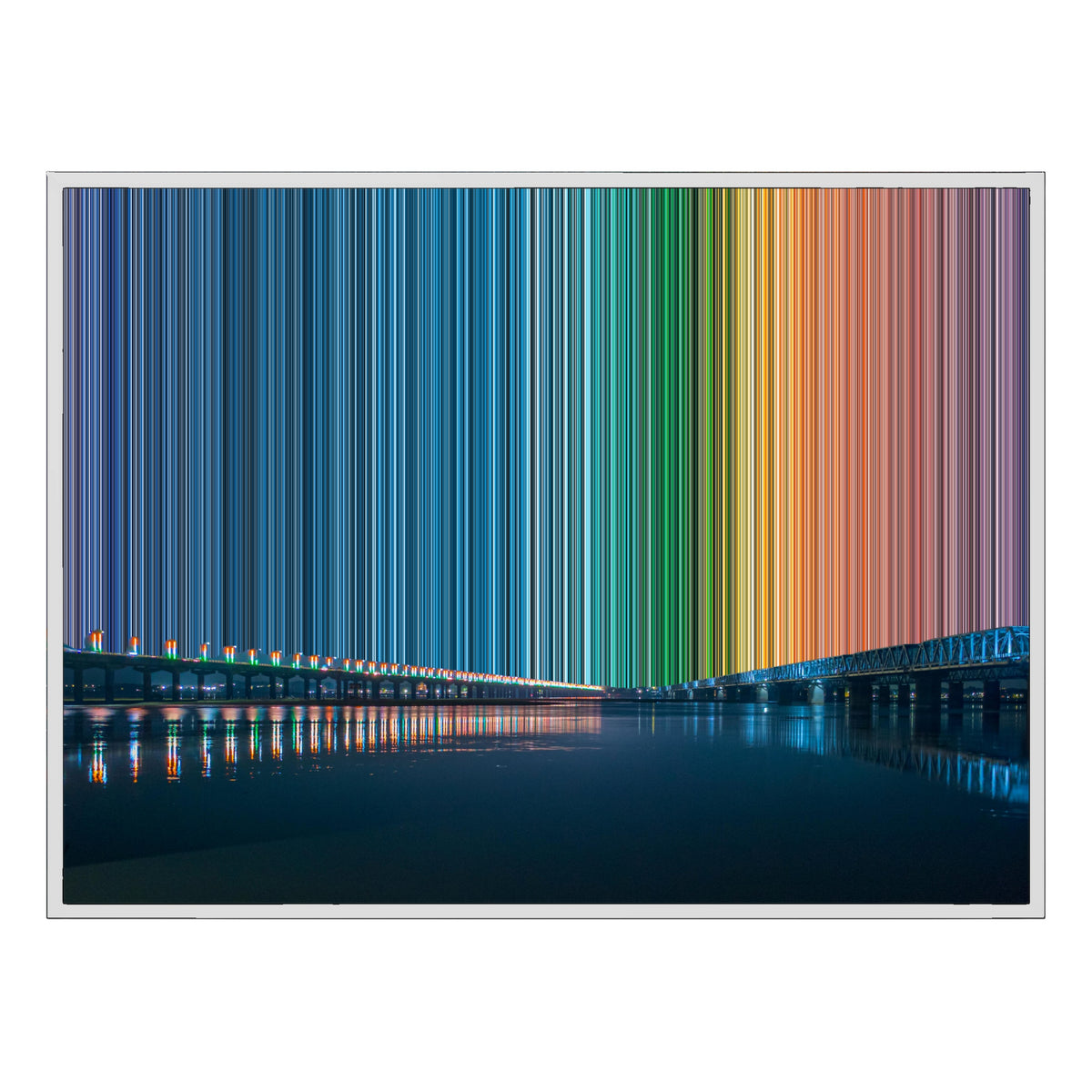 Lienzo con marco flotante, 40×30", marco blanco