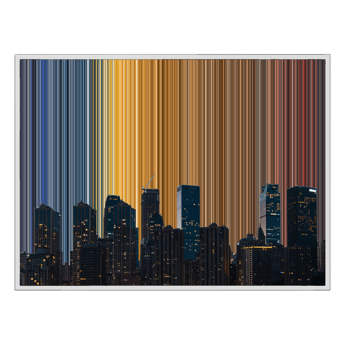 40×30" Float Frame Canvas - White Frame variant