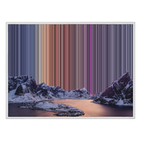 Lienzo con marco flotante, 40×30", marco blanco