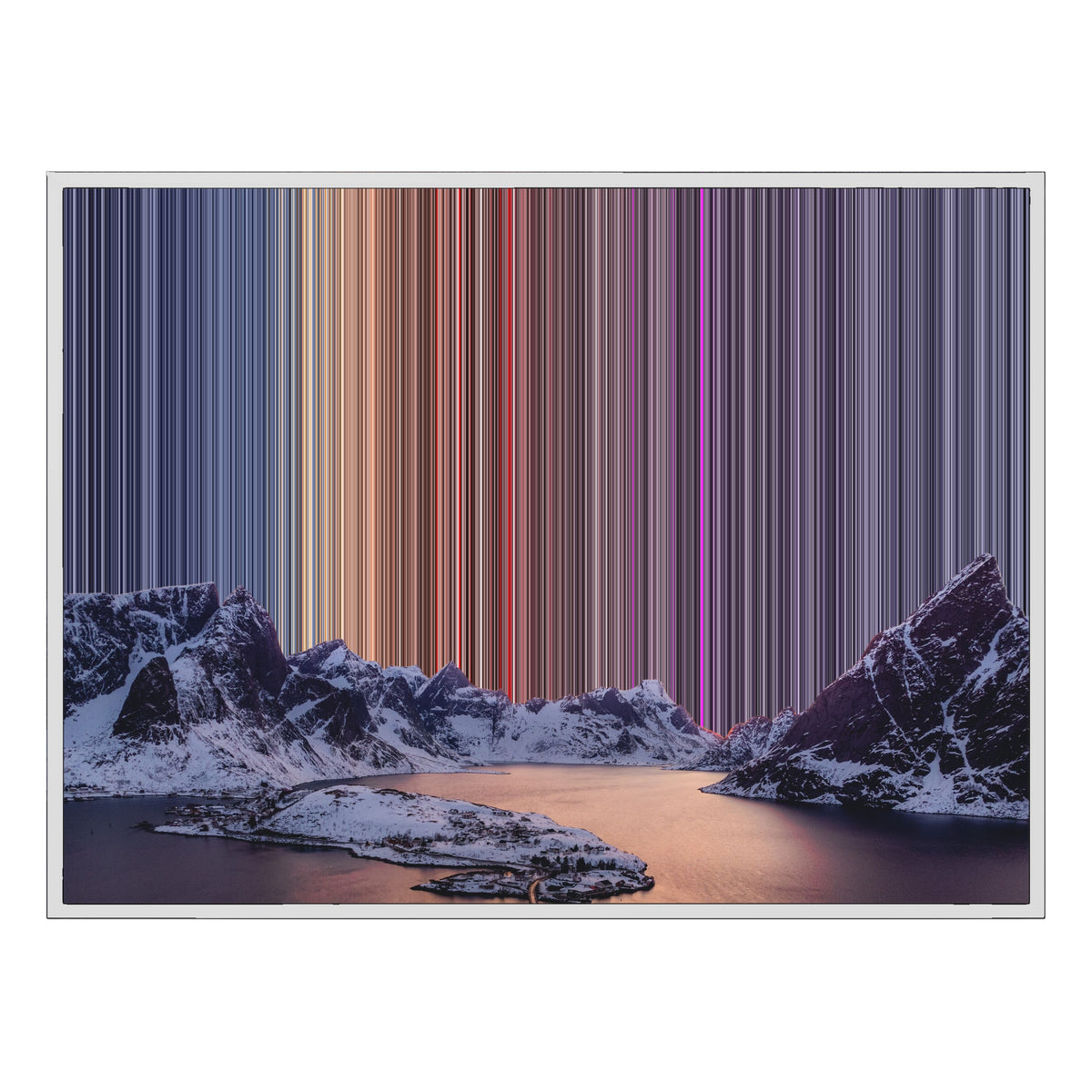 Lienzo con marco flotante, 40×30", marco blanco