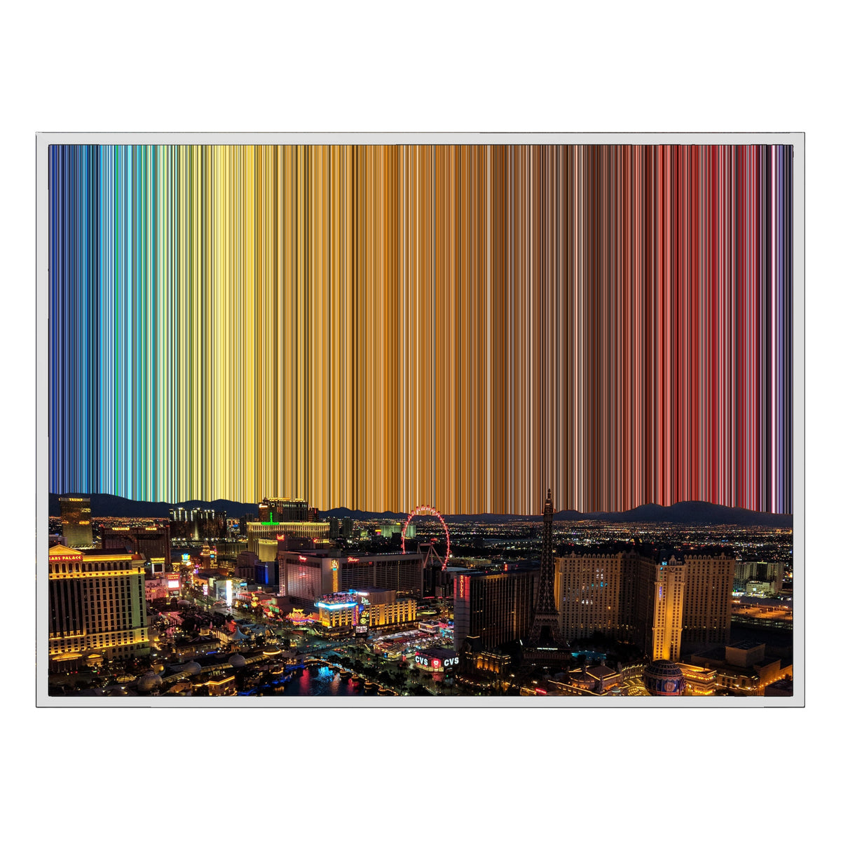40×30" Float Frame Canvas - White Frame variant